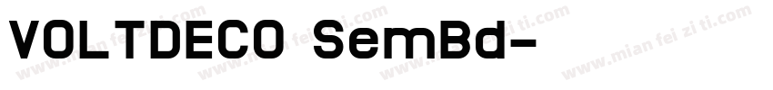 VOLTDECO SemBd字体转换